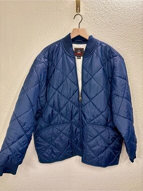 Vintage Foot Locker Blue Diamond Quilted Liner Bomber Jacket Men’s L